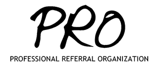 PRO PROFESSIONAL REFERRAL ORGANIZATION logo