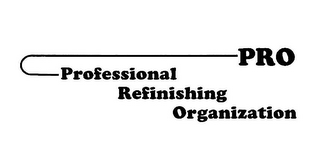 PRO PROFESSIONAL REFINISHING ORGANIZATION logo