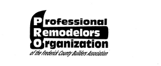 PRO PROFESSIONAL REMODELORS ORGANIZATION OF THE FREDERICK COUNTY BUILDERS ASSOCIATION logo