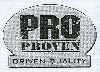PRO PROVEN DRIVEN QUALITY logo