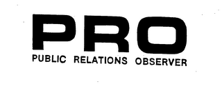 PRO PUBLIC RELATIONS OBSERVER logo