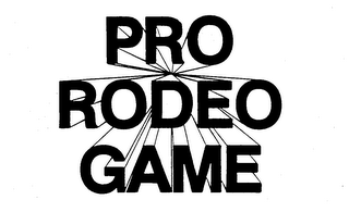 PRO RODEO GAME logo