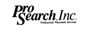 PRO SEARCH, INC. PROFESSIONAL PLACEMENTSERVICES logo