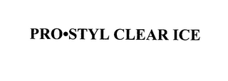 PRO STYL CLEAR ICE logo