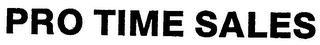 PRO TIME SALES logo