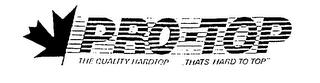PRO-TOP "THE QUALITY HARDTOP....THATS HARD TO TOP" logo