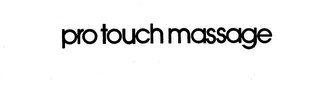 PRO TOUCH MASSAGE logo