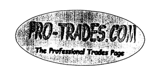 PRO-TRADES.COM THE PROFESSIONAL TRADES PAGE logo