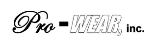 PRO-WEAR, INC. logo