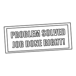 PROBLEM SOLVED JOB DONE RIGHT! logo
