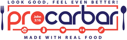 PROCARBAR  JOHN 3:16 LOOK GOOD, FEEL EVEN BETTER! MADE WITH REAL FOOD logo