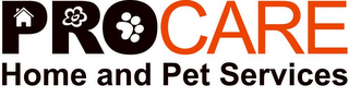 PROCARE HOME AND PET SERVICES logo