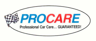 PROCARE PROFESSIONAL CAR CARE...GUARANTEED! logo