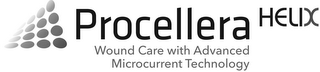 PROCELLERA WOUND CARE WITH ADVANCED MICROCURRENT TECHNOLOGY HELIX logo