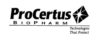 PROCERTUS BIOPHARM TECHNOLOGIES THAT PROTECT logo