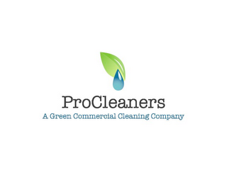 PROCLEANERS A GREEN COMMERCIAL CLEANINGCOMPANY logo