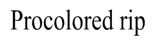 PROCOLORED RIP logo
