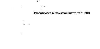 PROCUREMENT AUTOMATION INSTITUTE * IPRO logo