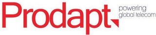 PRODAPT POWERING GLOBAL TELECOM logo