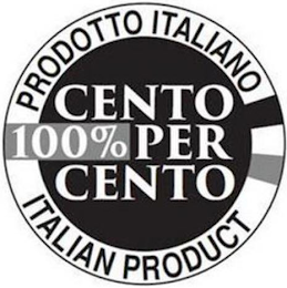 PRODOTTO ITALIANO CENTO 100% PER CENTO ITALIAN PRODUCT logo
