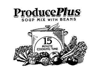 PRODUCE PLUS SOUP MIX WITH BEANS 15 MINUTE COOKING TIME logo