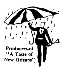 PRODUCERS OF "A TASTE OF NEW ORLEANS" logo