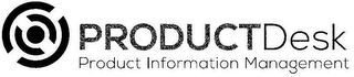 PRODUCT DESK PRODUCT INFORMATION MANAGEMENT logo