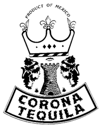 PRODUCT OF MEXICO CORONA TEQUILA logo