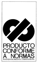 PRODUCTO CONFORME A NORMAS MINISTERIO DE INDUSTRIA Y ENERGIA/ESPANA logo