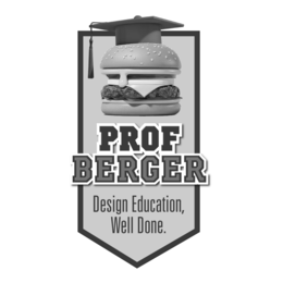 PROF BERGER DESIGN EDUCATION, WELL DONE. logo
