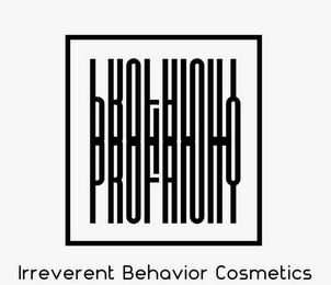 PROFANITY IRREVERENT BEHAVIOR COSMETICS logo