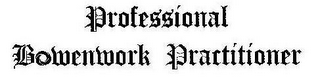 PROFESSIONAL BOWENWORK PRACTITIONER logo