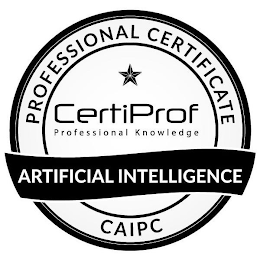 PROFESSIONAL CERTIFICATE CERTIPROF PROFESSIONAL KNOWLEDGE ARTIFICIAL INTELLIGENCE CAIPC logo