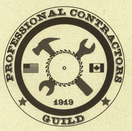 PROFESSIONAL CONTRACTORS GUILD 1919 logo