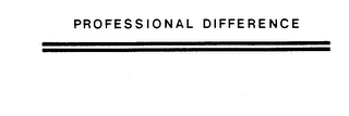 PROFESSIONAL DIFFERENCE logo