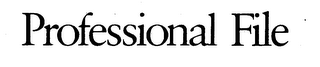 PROFESSIONAL FILE logo