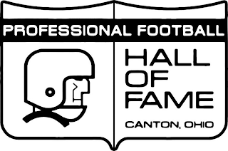 PROFESSIONAL FOOTBALL HALL OF FAME CANTON, OHIO logo