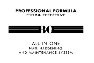 PROFESSIONAL FORMULA EXTRA EFFECTIVE BO ALL-IN-ONE NAIL HARDENING AND MAINTENANCE SYSTEM logo