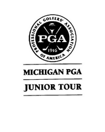 PROFESSIONAL GOLFERS' ASSOCIATION OF AMERICA PGA 1916 MICHIGAN PGA JUNIOR TOUR logo