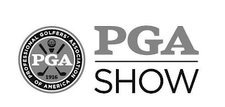 PROFESSIONAL GOLFERS' ASSOCIATION OF AMERICA PGA 1916 PGA SHOW logo