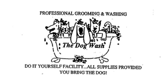 PROFESSIONAL GROOMING & WASHING THE DOG WASH DO IT YOURSELF FACILITY...ALL SUPPLIES PROVIDED YOU BRING THE DOG! logo