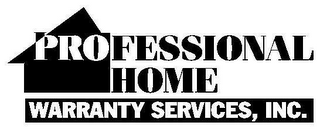 PROFESSIONAL HOME WARRANTY SERVICES, INC. logo