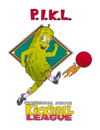 PROFESSIONAL INDOOR KICKBALL LEAGUE P.I.K.L. logo