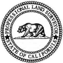 PROFESSIONAL LAND SURVEYOR STATE OF CALIFORNIA NAME LICENSE # logo
