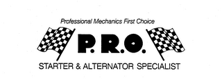 PROFESSIONAL MECHANICS FIRST CHOICE P.R.O. STARTER & ALTERNATOR SPECIALIST logo