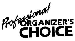 PROFESSIONAL ORGANIZER'S CHOICE logo