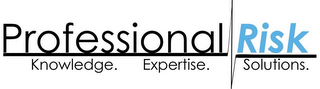 PROFESSIONAL RISK KNOWLEDGE. EXPERTISE. SOLUTIONS. logo