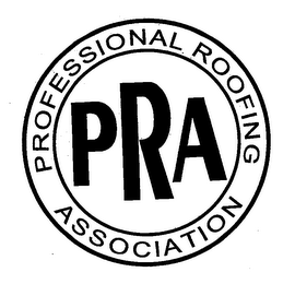 PROFESSIONAL ROOFING ASSOCIATION PRA logo