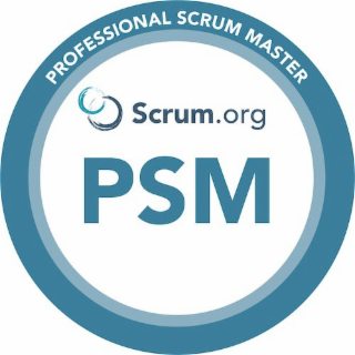 PROFESSIONAL SCRUM MASTER SCRUM.ORG PSM logo