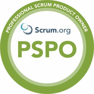 PROFESSIONAL SCRUM PRODUCT OWNER SCRUM.ORG PSPO logo
